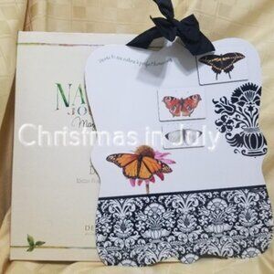 Marjolein Bastin Nature's Journey Damask Butterfly memo Board Magnet Flowers